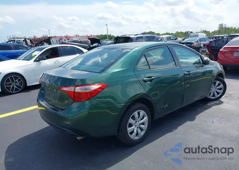 2015 Toyota Corolla Le z USA, uszkodzony, nr VIN 2T1BURHE8FC464122